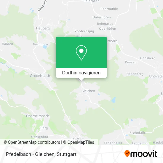 Pfedelbach - Gleichen Karte