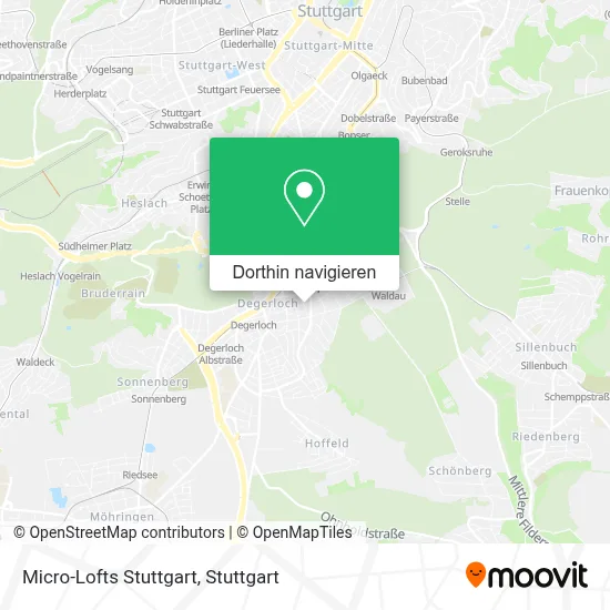 Micro-Lofts Stuttgart Karte