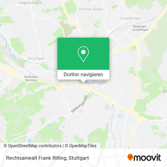 Rechtsanwalt Frank Rilling Karte