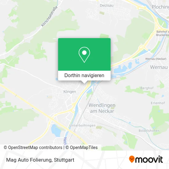 Mag Auto Folierung Karte