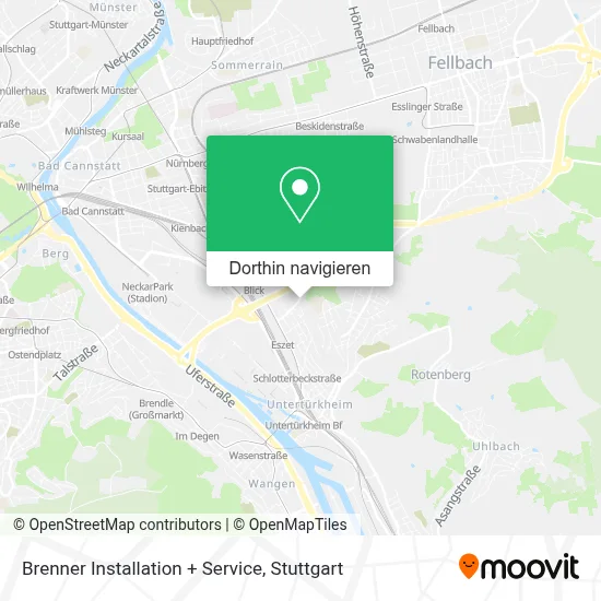 Brenner Installation + Service Karte