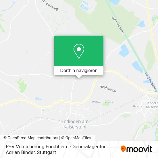 R+V Versicherung Forchheim - Generalagentur Adrian Binder Karte