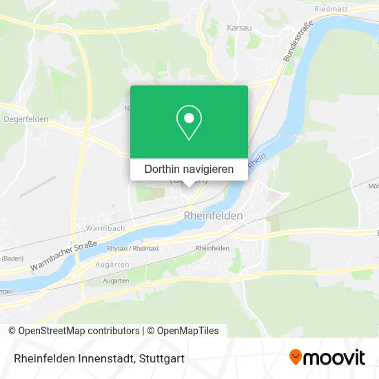 Rheinfelden Innenstadt Karte