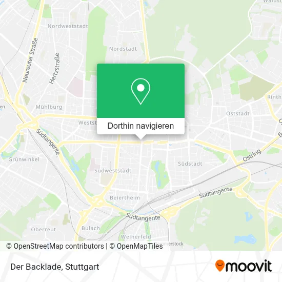 Der Backlade Karte
