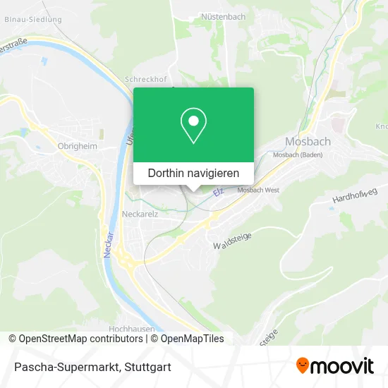 Pascha-Supermarkt Karte