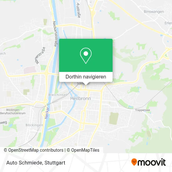 Auto Schmiede Karte