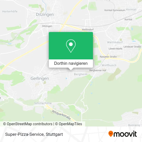 Super-Pizza-Service Karte