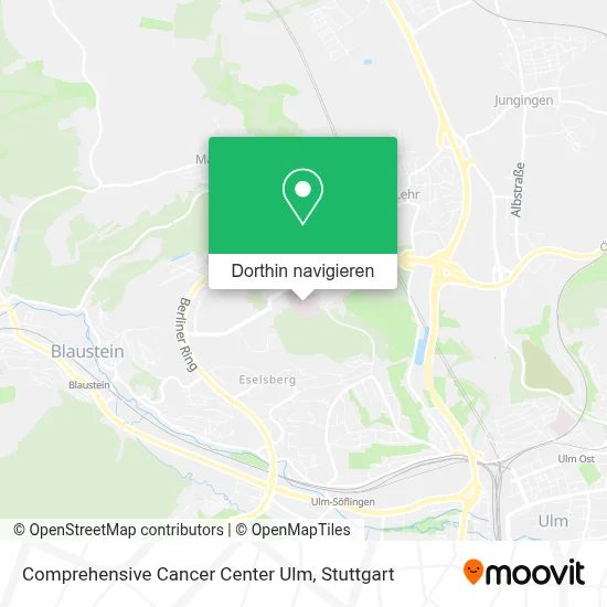 Comprehensive Cancer Center Ulm Karte
