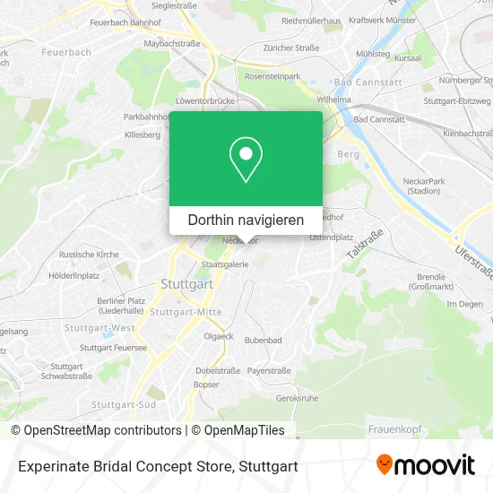 Experinate Bridal Concept Store Karte