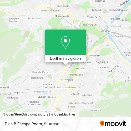 Plan B Escape Room Karte