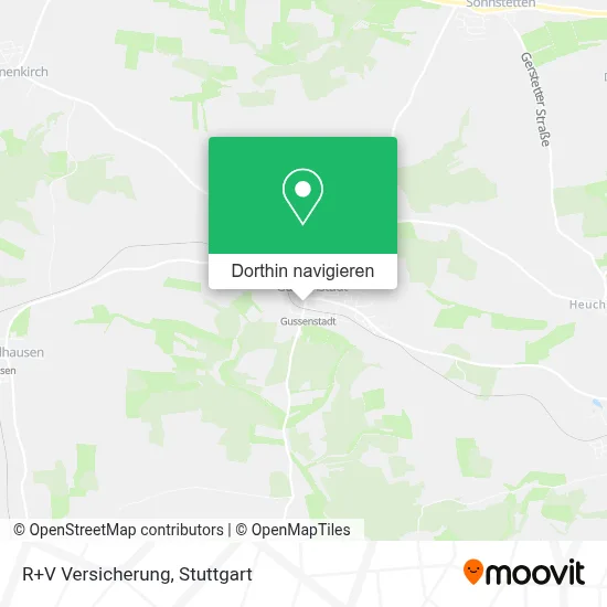 R+V Versicherung Karte
