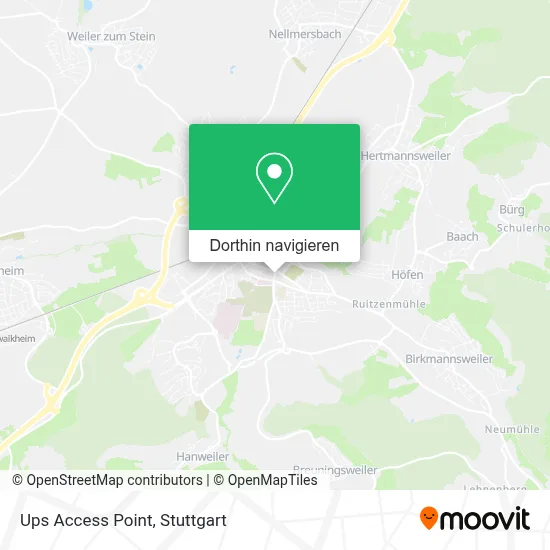 Ups Access Point Karte
