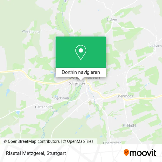 Risstal Metzgerei Karte