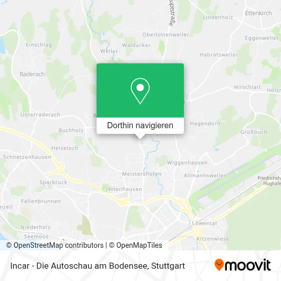 Incar - Die Autoschau am Bodensee Karte
