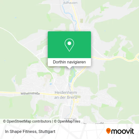In Shape Fitness Karte