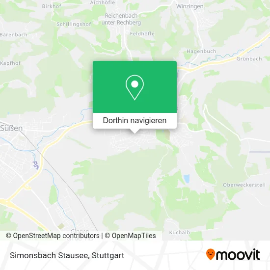 Simonsbach Stausee Karte
