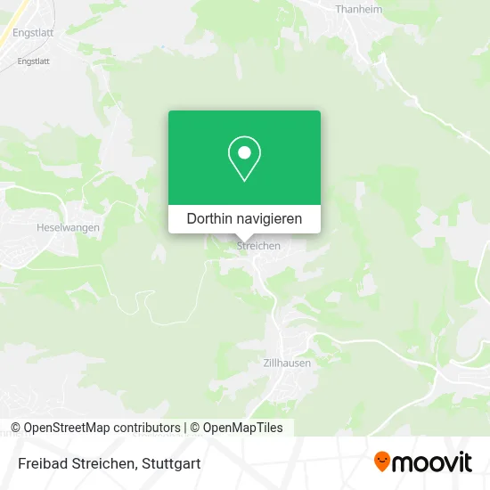 Freibad Streichen Karte