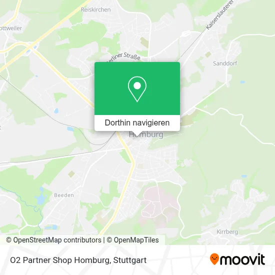 O2 Partner Shop Homburg Karte