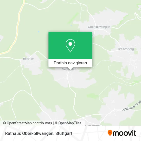 Rathaus Oberkollwangen Karte