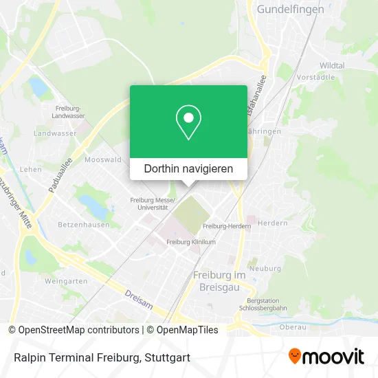 Ralpin Terminal Freiburg Karte