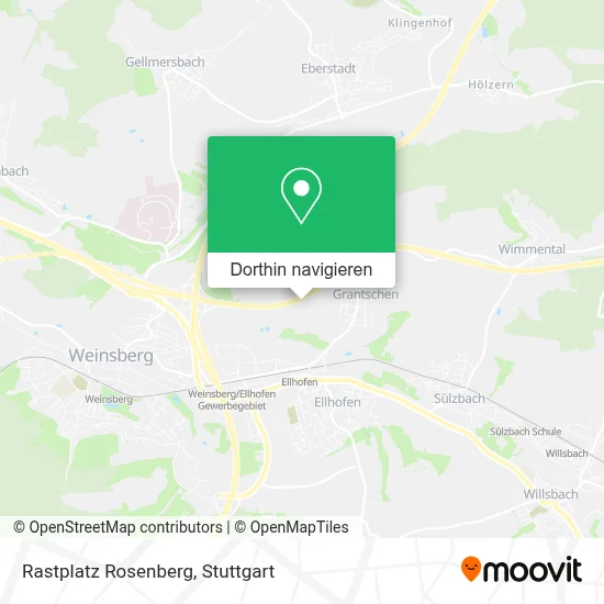 Rastplatz Rosenberg Karte