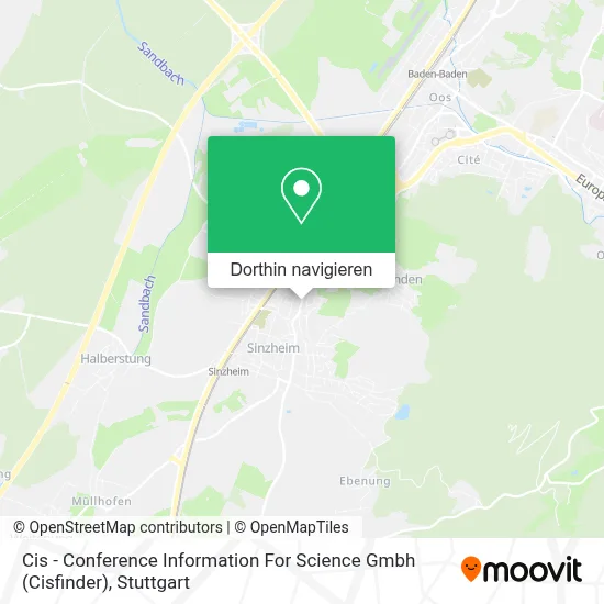 Cis - Conference Information For Science Gmbh (Cisfinder) Karte