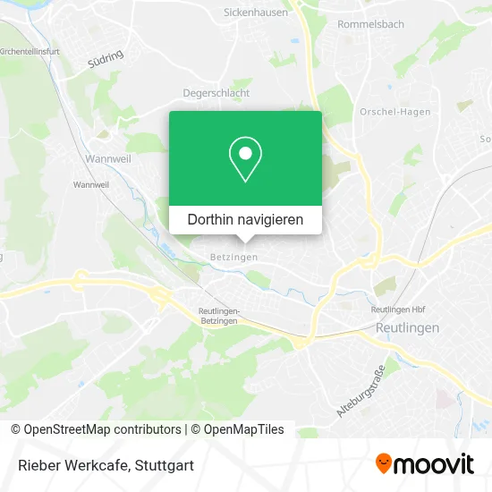 Rieber Werkcafe Karte