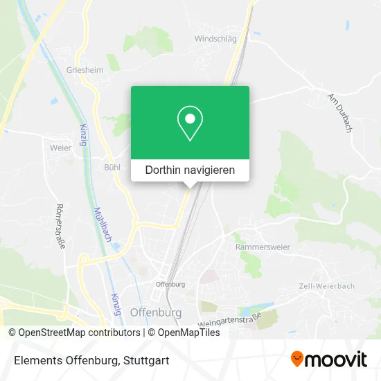 Elements Offenburg Karte