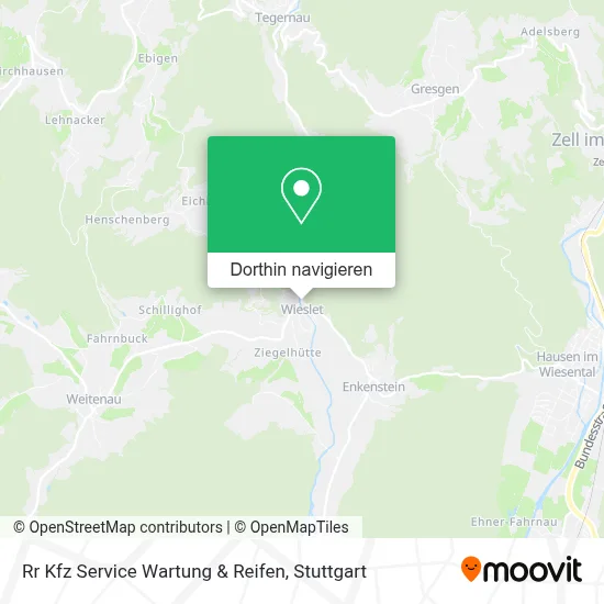 Rr Kfz Service Wartung & Reifen Karte