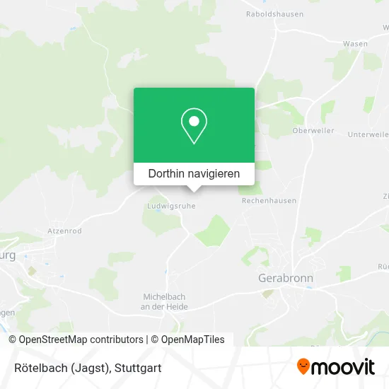 Rötelbach (Jagst) Karte