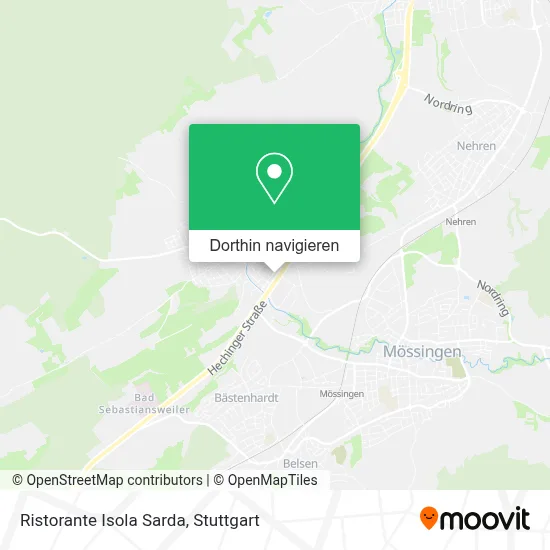 Ristorante Isola Sarda Karte
