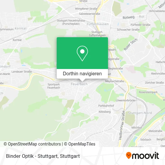 Binder Optik - Stuttgart Karte