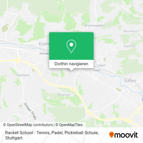 Racket School - Tennis, Padel, Pickleball Schule Karte