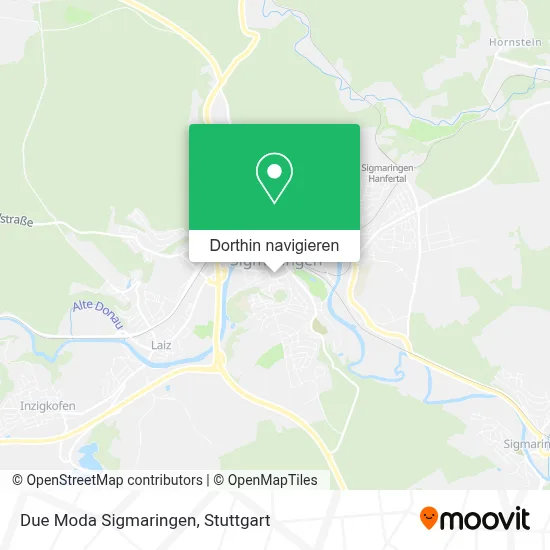 Due Moda Sigmaringen Karte