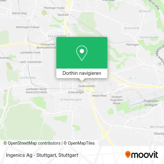 Ingenics Ag - Stuttgart Karte