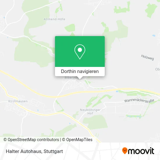 Halter Autohaus Karte