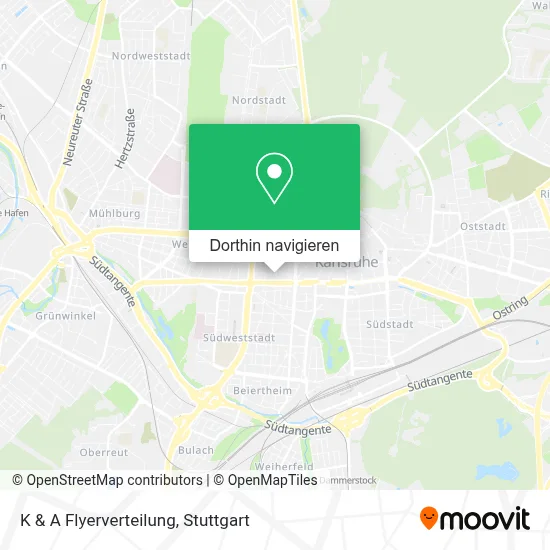 K & A Flyerverteilung Karte