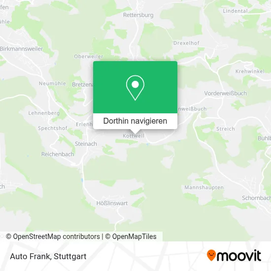 Auto Frank Karte