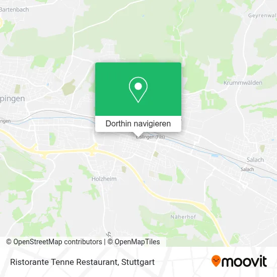 Ristorante Tenne Restaurant Karte