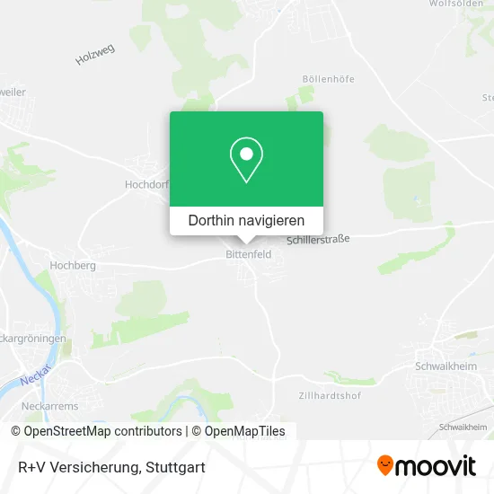 R+V Versicherung Karte