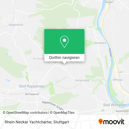 Rhein Neckar Yachtcharter Karte