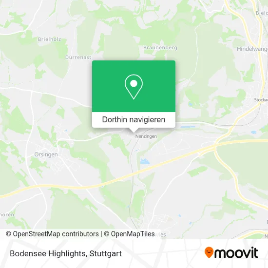 Bodensee Highlights Karte