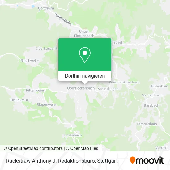 Rackstraw Anthony J. Redaktionsbüro Karte
