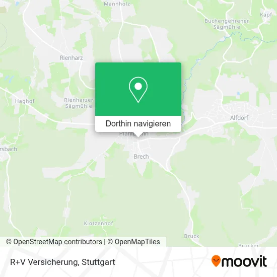 R+V Versicherung Karte