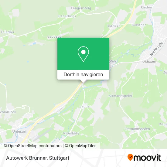 Autowerk Brunner Karte