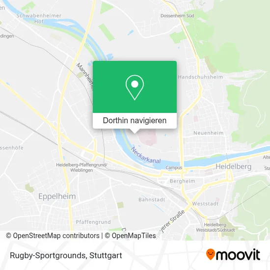 Rugby-Sportgrounds Karte