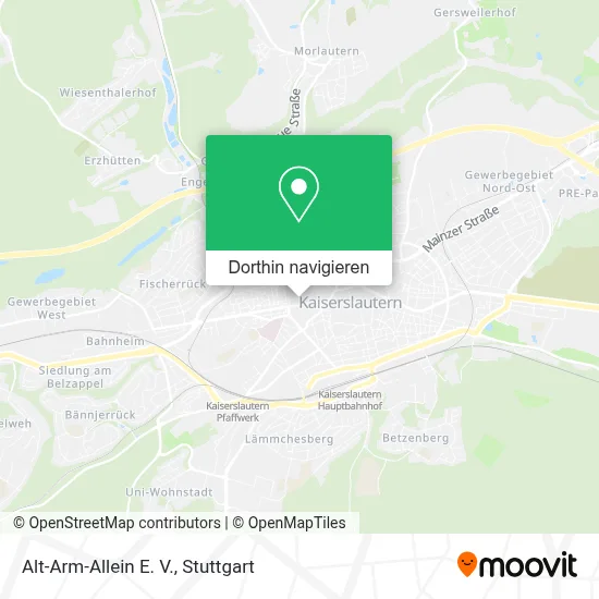 Alt-Arm-Allein E. V. Karte