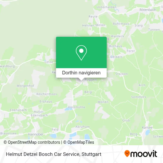 Helmut Detzel Bosch Car Service Karte