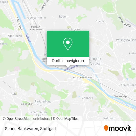 Sehne Backwaren Karte