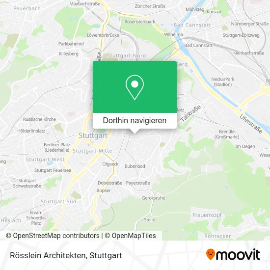 Rösslein Architekten Karte